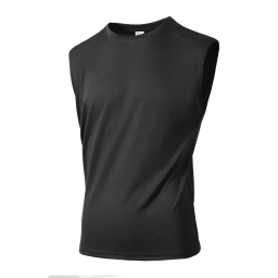 Sports Singlet 100% Microfiber Mini Eyelet Round Neck