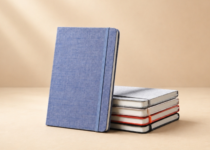 A5 Size Notebook with Cotton PU